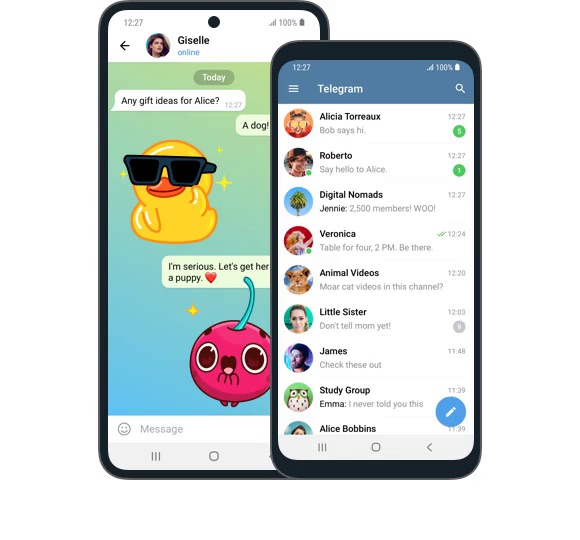 Telegram 安卓版界面